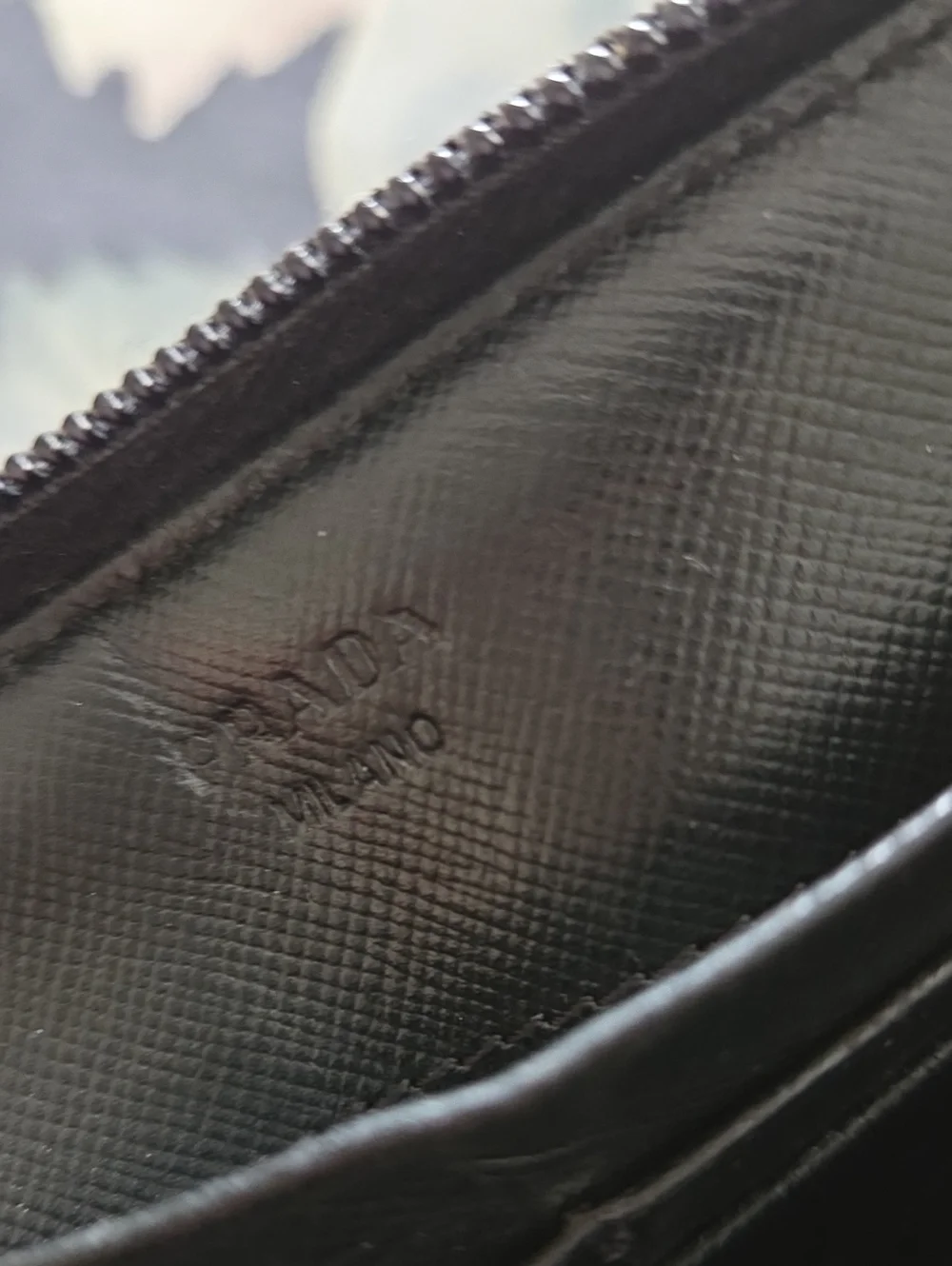 Prada Black Zip-Around Nylon Wallet
